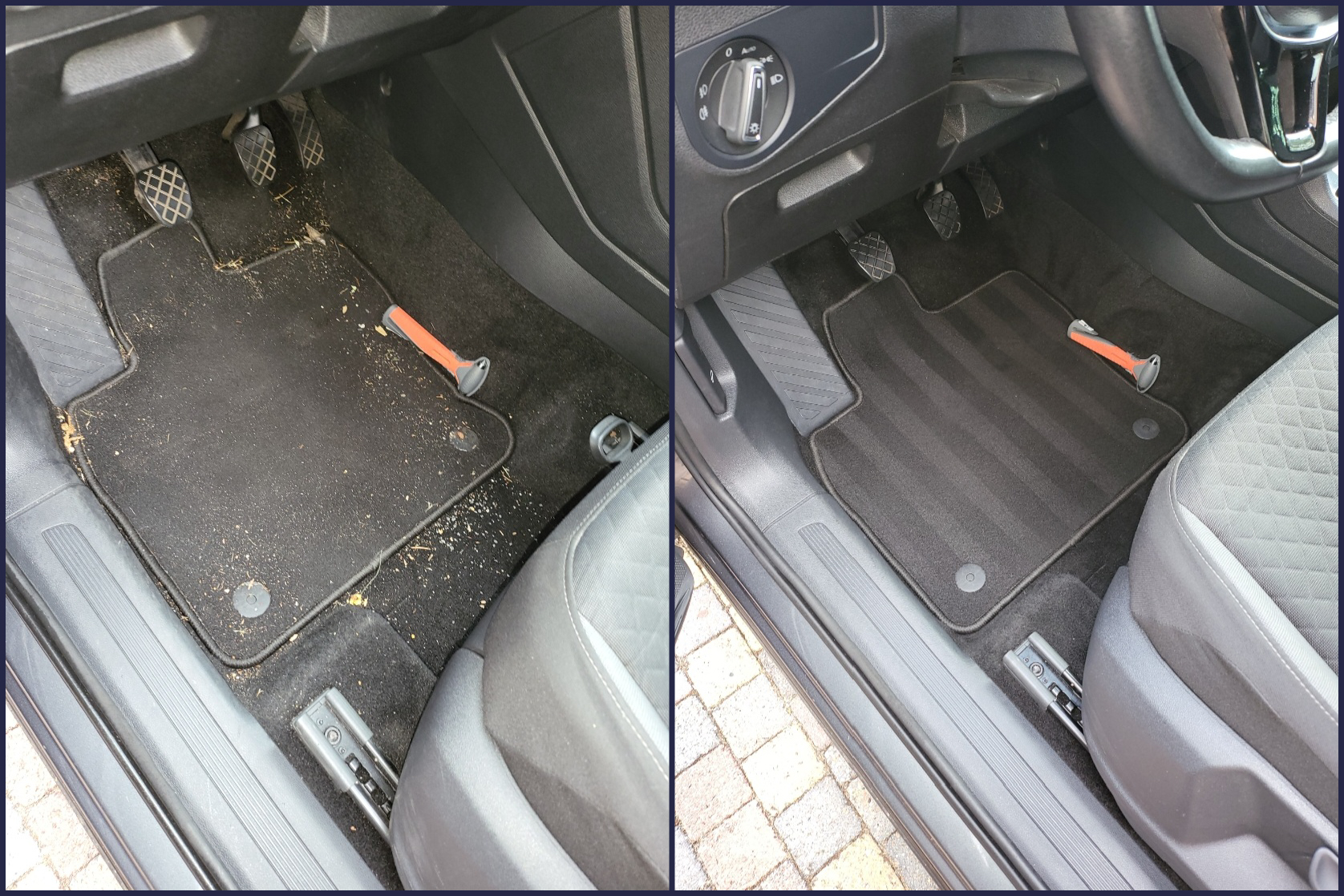 Vieze en schone auto